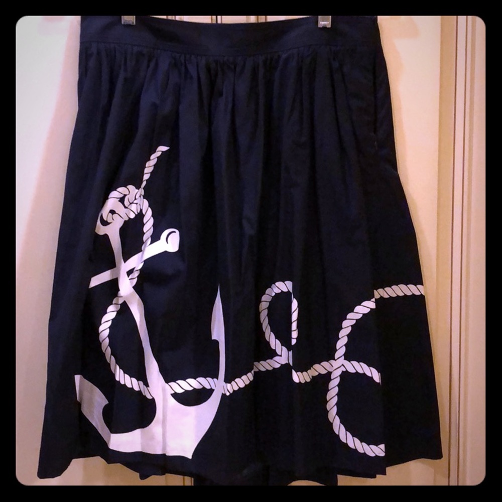 J Crew anchor skirt